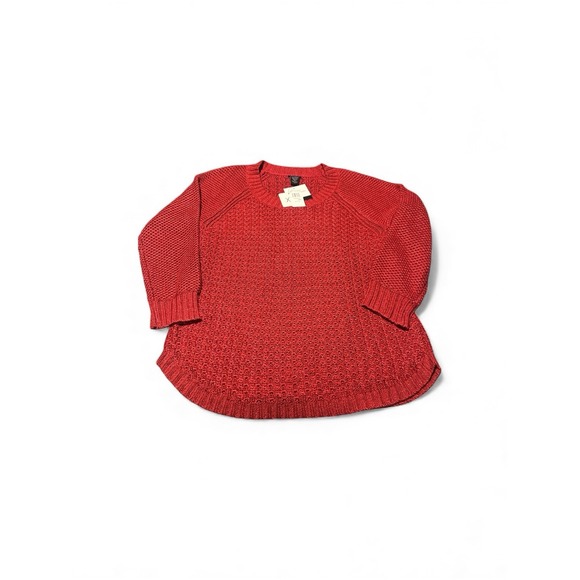 Calvin Klein Sweaters - Calvin Klein Jeans Sweater Womens Size XXL Loose Knit Heavyweight‎ Red Pullover